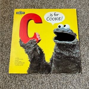 Vintage C...Is For Cookie Cookie Monster Sesame Street Record 1974